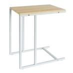 Lily リリー サイドテーブル ナチュラル/ホワイト 幅450×奥行300×高さ550mm 43-113