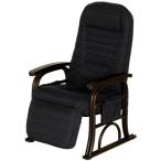 漣 さざなみ ラタンフットレスト付き高座椅子 ブルー 幅580×奥行690-1260×高さ930-960mm 83-935
