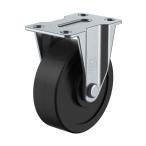 ユーエイ Gシリーズ ゴムキャスター固定車 車輪径32mm?取付高42mm?車輪幅14mm?取付座36Ｘ20mm GR-32R 1個