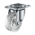 ユーエイ Gシリーズ ポリカーボネートキャスター自在車 透明 車輪径25mm×取付高35mm×車輪幅12mm×取付座35X30mm G25PC 1点