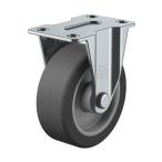 ユーエイ Gシリーズ エラストマーキャスター固定車 車輪径32mm?取付高42mm?車輪幅14mm?取付座36×20mm GR-32EL 1個