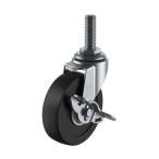 ユーエイ LT-S型キャスター 自在車ねじ込み式(ストッパー付) LT-65RHESUNF1/2×14 1個