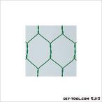 吉田隆 ビニール亀甲金網 グリーン 巾×長さ:910mm×30m #18×40mm目 0