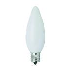 ヤザワ シャンデリア球60W口金E17 フロスト H97mm×径32mm C321760F 1