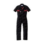 山田辰 AUTO-BI ファイテン半袖つなぎ服1511-006ブラック-LL 1511-006-LL 1着