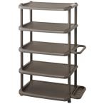 吉川国工業所 シューズストレージ アイボリー 幅56×奥行31×高さ87cm 1個