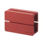 山崎実業 コードリール ウェブ M レッド 幅6×奥行4×高さ2.2cm