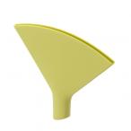 山崎実業 アクア シリコン漏斗 グリーン 幅12.5×奥行1.7×高さ12cm