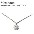 マスノウン ネックレス Massnoun DIEBOY PENDANT NECKLACE ダイボーイ ペンダント ネックレス SILVER シルバー 韓国アクセサリー MUZAJ001-SV ACC