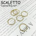スカーレット リング SCALETTO レディース Layered Ring Set レイヤード リング セット GOLD ゴールド 韓国アクセサリー 453239 ACC
