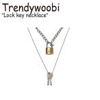 トレンディウビ ネックレス Trendywoobi Lock key necklace ロック キー ネックレス SILVER シルバー 韓国アクセサリー lkkynk ACC