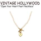 ヴィンテージ ハリウッド ネックレス VINTAGE HOLLYWOOD Open Your Heart Pearl Necklace オープン ユア ハート パール GOLD 韓国アクセサリー 833916 ACC