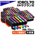 エプソン 互換インク IC6CL70 6色×10セ