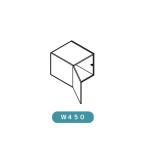  умывание шт. LIXIL/INAX Crevikre vi глубина 500 модель верхний шкаф промежуток .W450×D490×H400mm RBU-455C место хранения умывание туалетный столик преобразование DIY