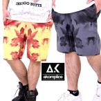 ハーフパンツ メンズ 秋冬 ブランド ショートパンツ おしゃれ 太め ゆったり タイダイ柄 大きいサイズ AKOM PLICE 半ズボン