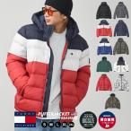 トミーヒルフィガー ダウンジャケット メンズ ブランド 中綿 コート アウター 防寒 暖かい TOMMY HILFIGER 158AN508 大きいサイズ 赤 黒 秋冬