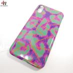 18AW 18FW uniform experiment AUTHENTIC LOGO PHONE CASE for iPhone X Leopard леопардовая расцветка Logo iPhone кейс NAVY