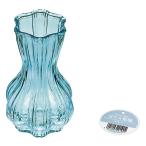 ガラス花瓶 ブルー　★ロット割れ不可　240個単位でご注文願います　　/生け花/インテリア/園芸/装飾/花飾り/リビング