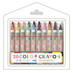 20色クレヨン　/くれよん/クレヨン/事務/スケッチ/ステーショナリー/美術/文具　★ロット割れ不可　100個単位でご注文願います　200個単位で送料無料