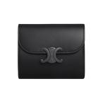 セリーヌ CELINE スモール フラップウォレット トリオンフ 10D783DPV.38NN シャイニーカーフスキン ブラック ギフトラッピング付き