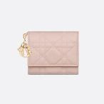 ショッピングdior ディオール DIOR Lady Dior Lotus ウォレット S0181ONMJ_M973 カナージュ ラムスキン パウダーピンク