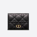 ショッピングdior ディオール DIOR DIOR CARO マルチカラー ミニウォレット S5137URXU_M911 カナージュ カーフスキン ブラック