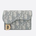 ショッピングdior ディオール DIOR Saddle Bloom カードホルダー S5611CTZQ_M932 ディオール オブリーク ジャカード グレー