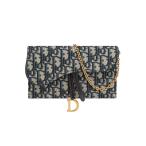 ショッピングdior ディオール DIOR Saddle Saddle チェーンポーチ スモール S5614CTZQ_M928 ディオール オブリーク ジャカード ブルー