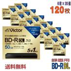Victor( Victor ) BD-R DL видеозапись для 50GB 1-6 скоростей широкий белый этикетка 120 листов (6 листов ×20 шт ) тонкий кейс (VBR260RP6J6 20 шт. комплект )