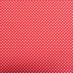 ショッピングシーチング シーチングプリント(ハート　赤)