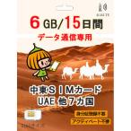 中東 8か国 プリペイド SIMカード 