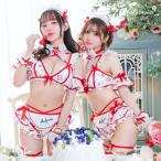 [正規品]【あすつく】ビキニ 水着 ホワイト レッド チェリー さくらんぼ マリームーン Malymoon【10333】