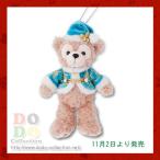 ショッピングダッフィー ダッフィー　ぬいぐるみバッジ　ダッフィーのクリスマス2017年　カラー・オブ・クリスマス　東京ディズニーシー　限定