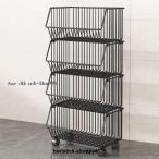 ショッピングメッシュ キッチンワゴン キャスター付き 収納ラック 3段 ワゴン メッシュ バスケット スチール マルチワゴン ラック 収納 棚 おしゃれ すき間 小物 収納