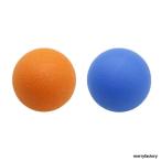 2個 マッサージボール ラクロスボール 背部 トリガ ポイント マッサージ 多色選べる - オレンジブルー