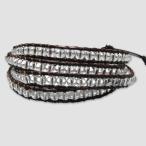 CHAN LUU　チャンルー・天然石＆レザーブレスレット　“Clear Quartz＆Leather”