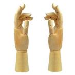 木製　ハンドマネキン　手のマネキン(24cm, 両手)　イラスト / デッサンに!!