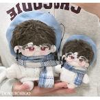 nu. одежда 10cm 20cm берет вязаный голубой проверка muffler мягкая игрушка одежда серьги имеется ...