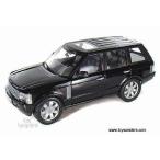 12536bk Welly (ウィリー) - Land Rover (ランドローバー) Range Rover Suv w/ Sunroof (2003, 1:18, Bla