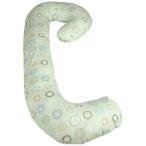 Leachco Snoogle Chic Total Body Pregnancy Pillow with Easy on-off Zippered Cover - Sunny Circles b