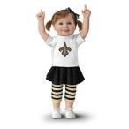 【アシュトンドレイク】NFL-Licensed New Orleans Saints Fan Girl Doll/赤ちゃん人形/ベビードール