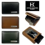 小銭入れ コシノヒロコ 財布 本革 L字 ラウンドファスナー パスケース パス入れ有り HH-AA014 ブラック色 キャメル色 カーキ色