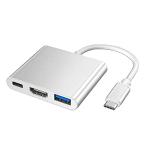 NaCot Type-C to HDMI 変換アダプター HDMI/USB3.0/Type-Cハブ変換3-in-1 解像度4Kサポート MacB