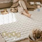 ショッピング正方形 ラグ 洗える ラビットファー調 180×180cm 正方形 カーペット おしゃれ ファー マイクロファイバー ふわふわ 2畳 静電気防止 すべり止め