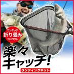 ランディングネット 玉網 ラバー 渓流 折りたたみ 青物 大型 たも網 フィッシング 釣り シャフト 網 三角 伸縮  釣り具 2.1m