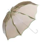 Wpc. ワールドパーティー 2025 ビニール傘 ウェービーアンブレラ ブラウン 長傘 雨傘 親骨60cm 大きい レディース 映え 韓国 PT-071-001 (ラッピング不可)