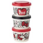 SKATER スケーター 保存容器 3個セット 240ml おかず入れ サンリオ ハローキティ Food Red 日本製 SIJ3-A (プレゼント 入園祝い 入学祝い 入園準備 入学準備)