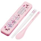 SKATER スケーター コンビセット 箸 スプーン セット 18cm 日本製 エスターバニー CCS3SA-A (プレゼント 保育園 子供 女の子 小学生 カトラリーセット かわいい)