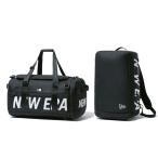 NEWERA Club большая спортивная сумка medium 38L 2 way принт Logo черный × белый Club Duffle Bag Mid чёрный Logo принт 12108751