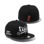 NEWERA 59FIFTY 鳥獣戯画 フラッグロゴ ブラック ニューエラ 14940844